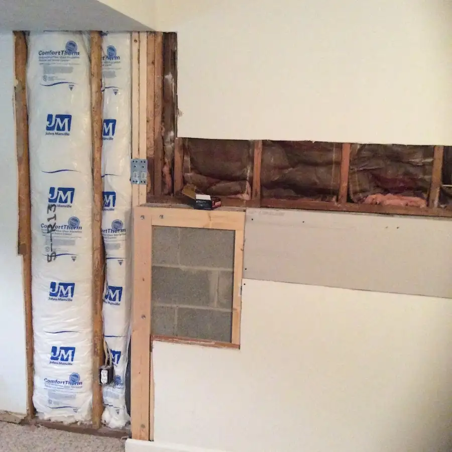 Wall insulation replacement during Contents Cleaning & Restoration in Oakland